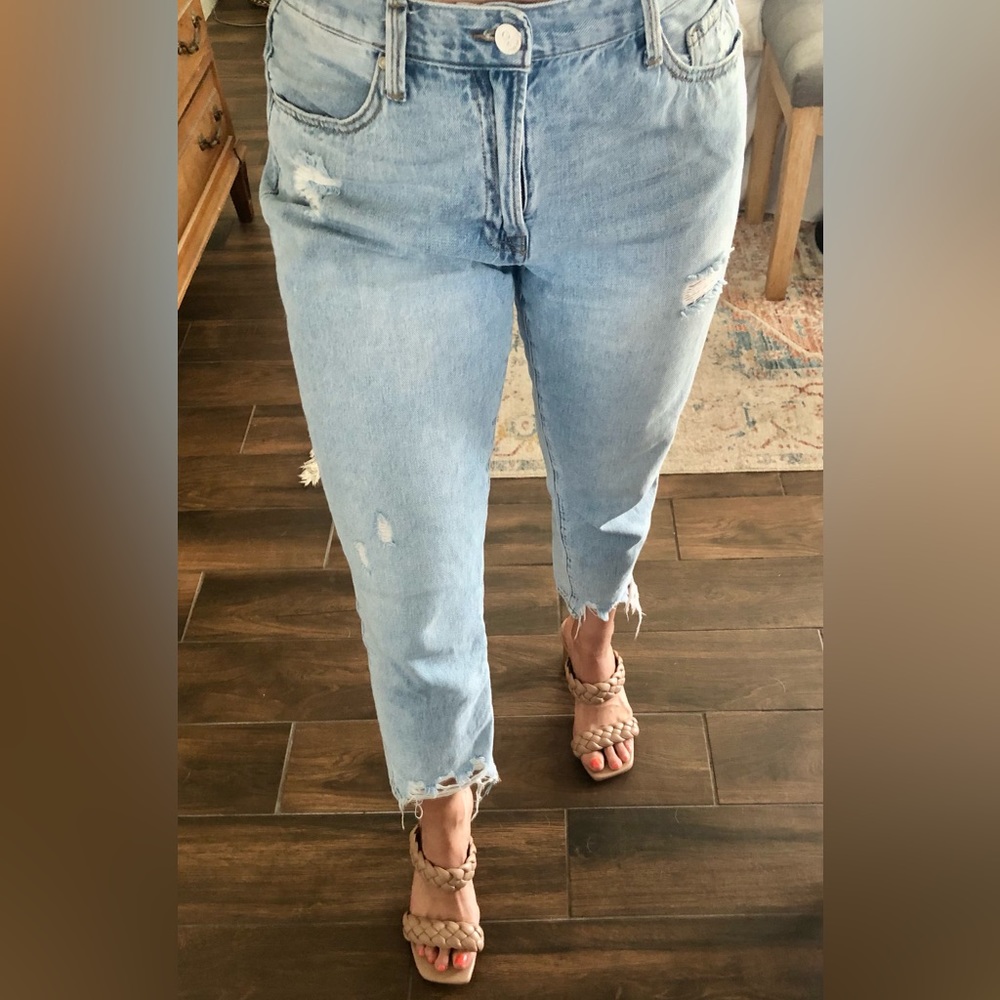 Boutique distressed cotton jeans